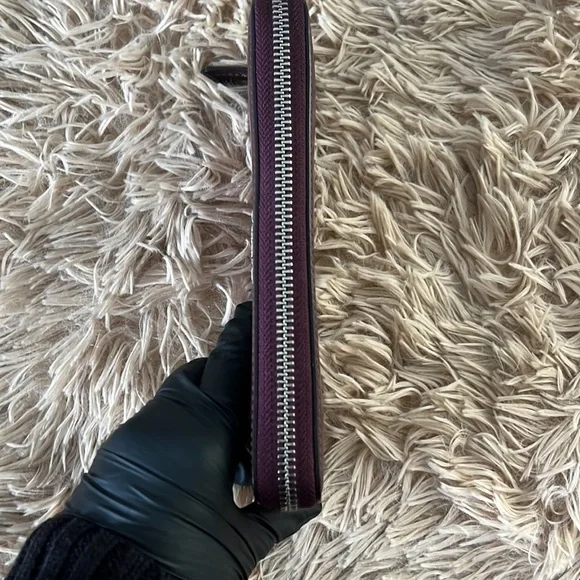 Auth COACH Long Zip Around Wallet in Signature Canvas - Picture 11 of 16